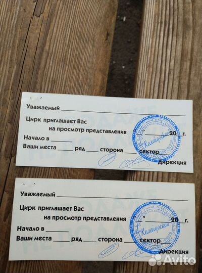 Два билета в цирк