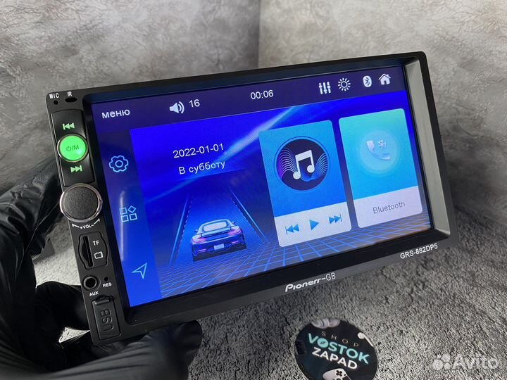 Магнитола 1 din с ЖК экраном 7 дюймов