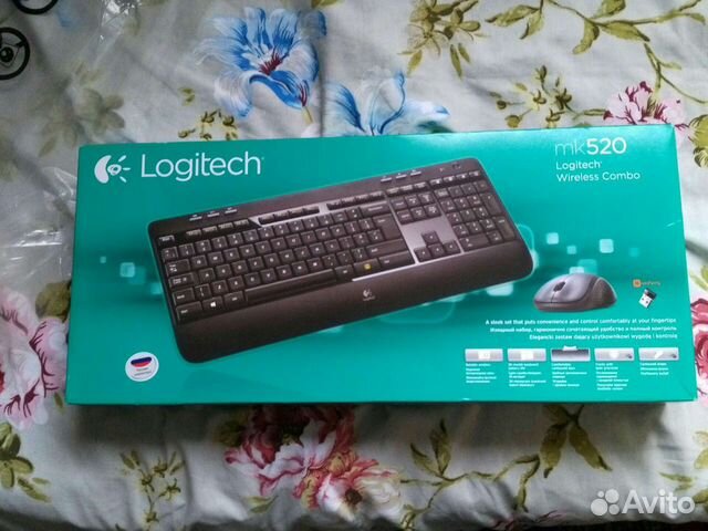 Клавиатура/мышь logitech mk520 бе3проводные