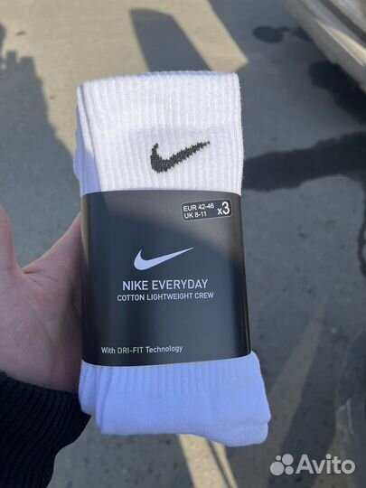 Носки nike everyday lightweight белые оригинал