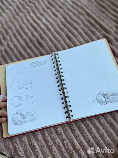 Sketch book для рисования и альбом с открытками