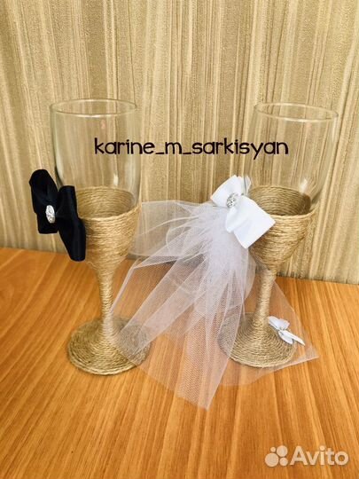 Свадебные фужеры. Бокалы