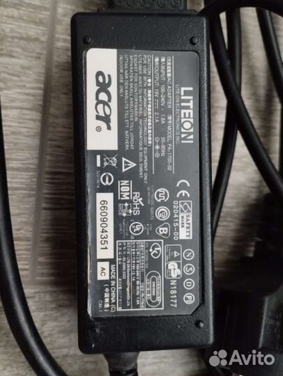 Блок питания, зарядное устройство ноутбук Acer