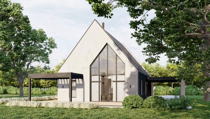 Коттедж 166 м² на участке 8 сот.