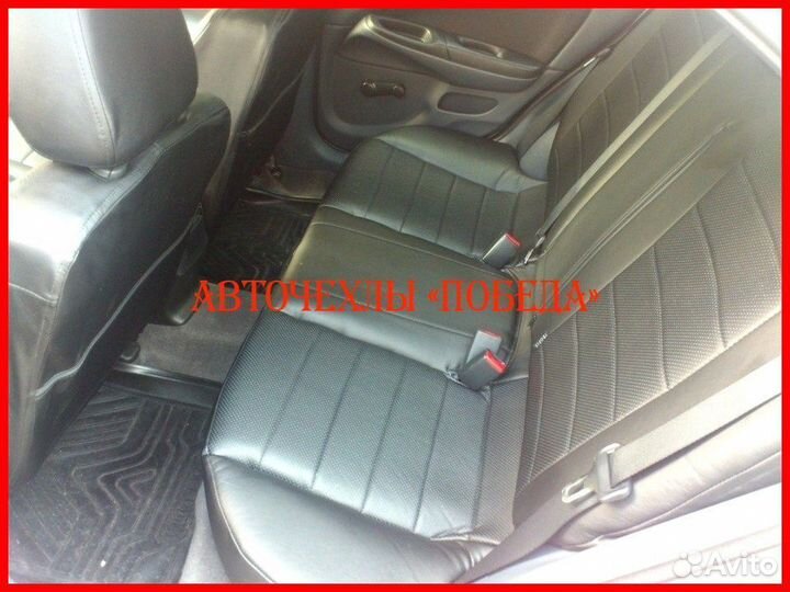 Чехлы Nissan Almera Classic из экокожи чёрные