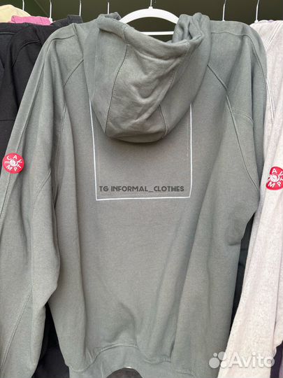 Зип худи cav empt оверсайз серое