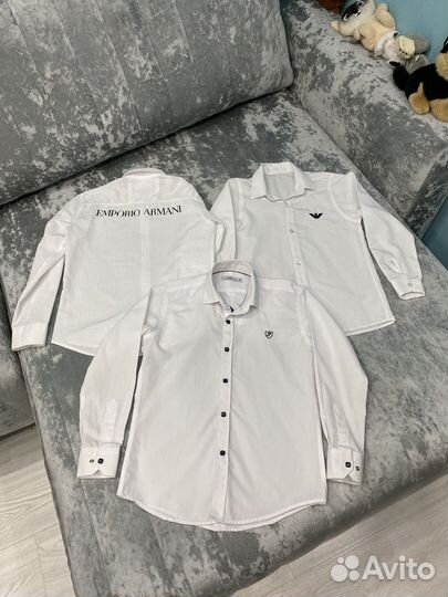 Рубашка белая armani