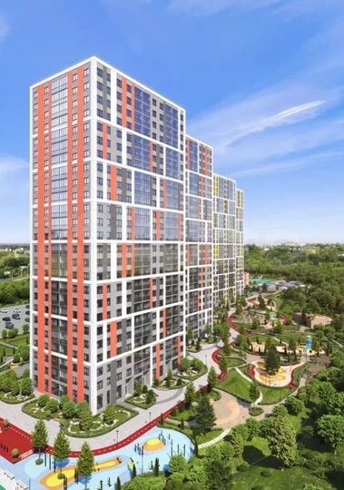 2-к. квартира, 64,4 м², 22/25 эт.