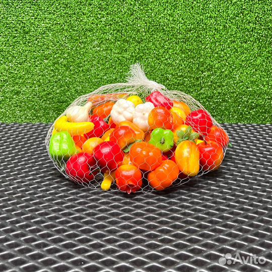 Игровой набор овощи и фрукты в сетке