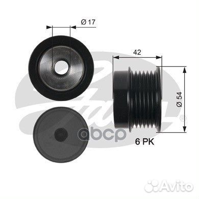 Механизм свободного хода генератора OAP7035 Gates