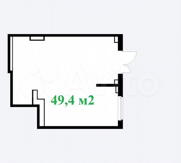 Торговая площадь, 49.4 м²