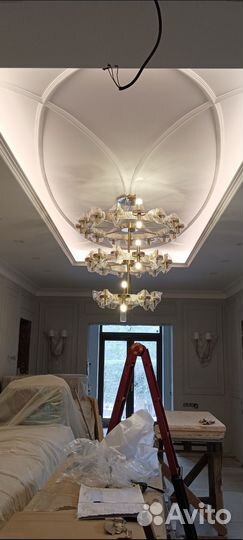 Установка светильников