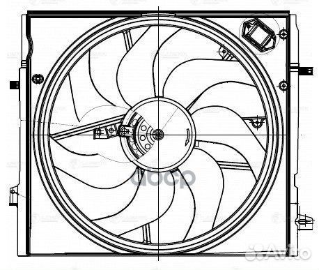Вентилятор радиатора nissan qashqai II 13- (с