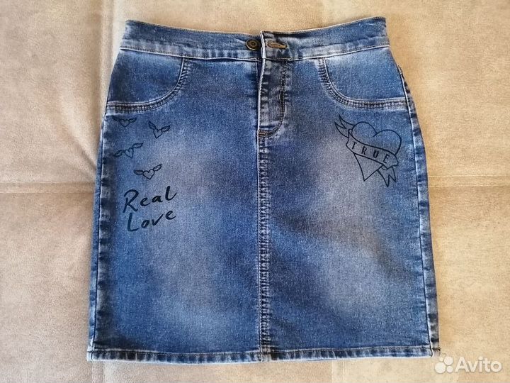 Джинсовая юбка