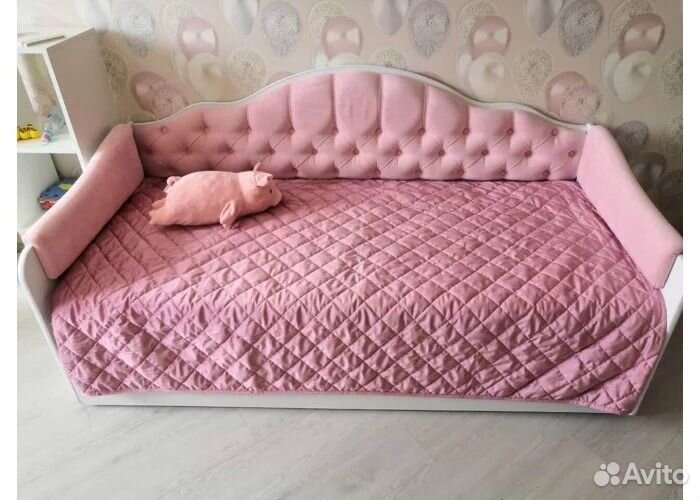 Деткая Кроватка с доп спальным местом для девочки