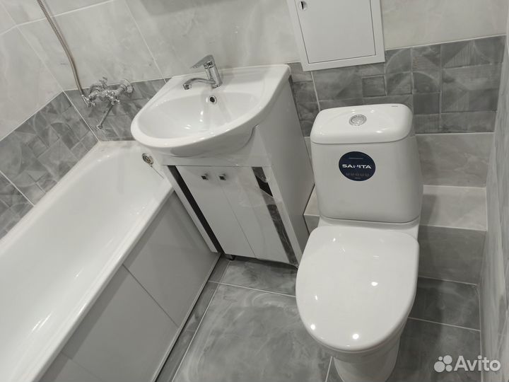 Ремонт ванной комнаты и санузла.восстановим короба