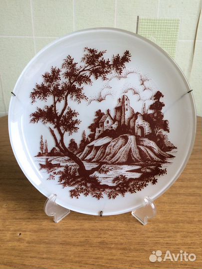 Настенная тарелка СССР керамика