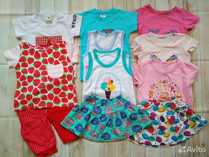 Пакет летних вещей для девочки 2года