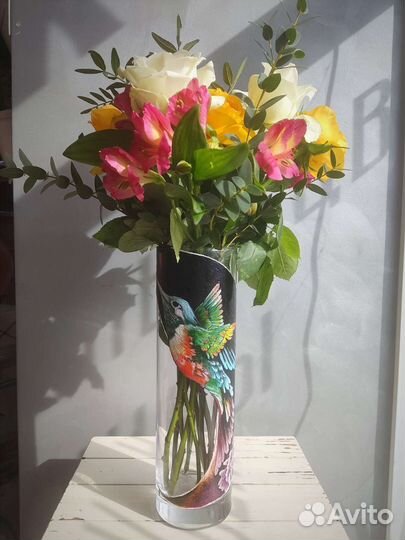 Ваза для цветов ручная работа