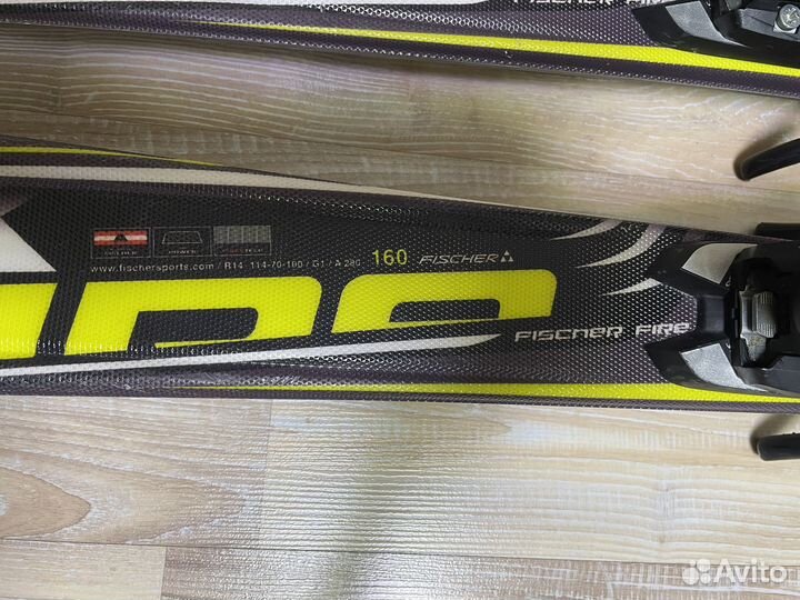 Горные лыжи Fischer Fire RX 160 yellow/black