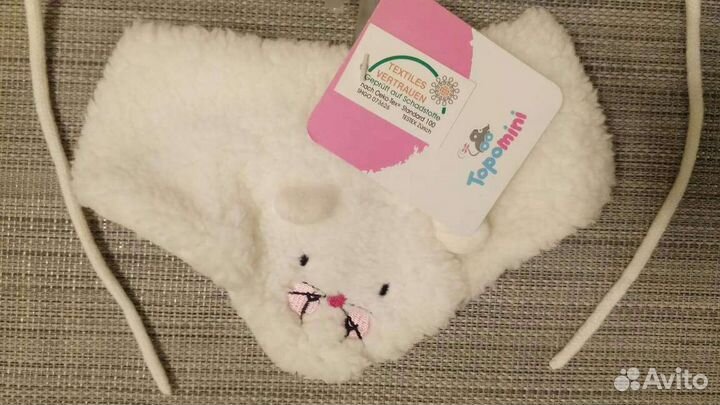 Комплект шапка, манишка Topomini