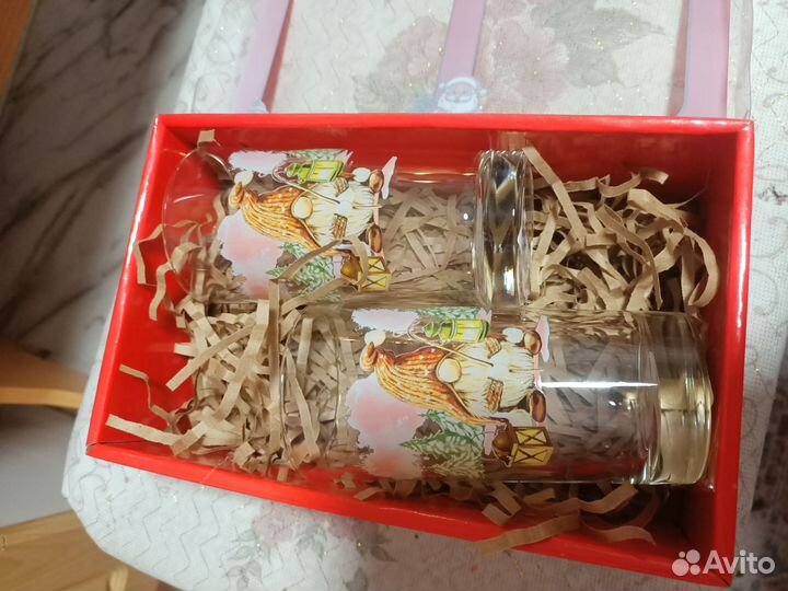 Подарочный набор стаканы 2шт