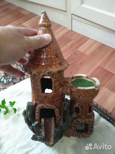 Замок в аквариум 50см