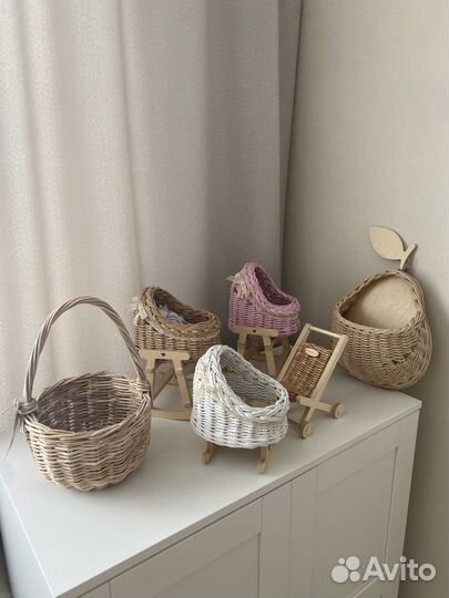 Плетеная люлька- качалка 15 см