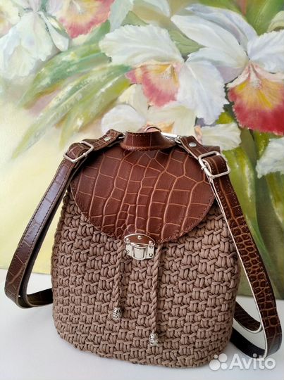 Рюкзак женский с полиэфирного шнура