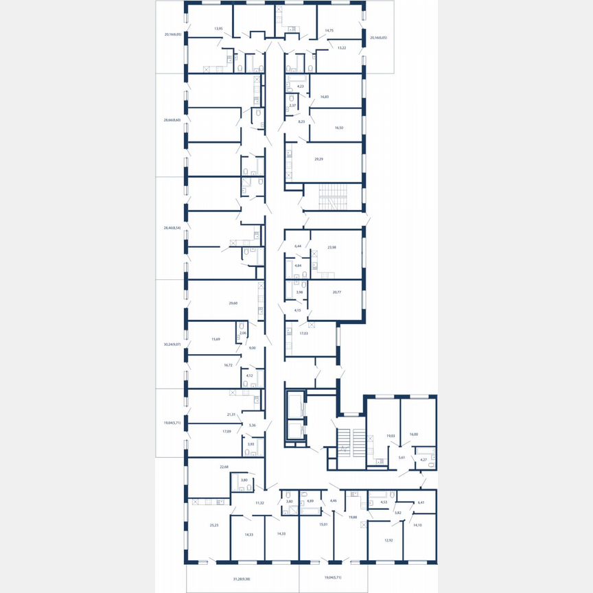 3-к. апартаменты, 80,1 м², 1/5 эт.