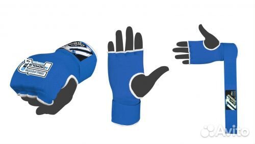 Гелевые бинты боксерские REP-231 Blue (M)