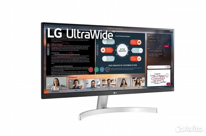 Монитор LG 29WN600-W 2560x1080 LED 21:9 73см