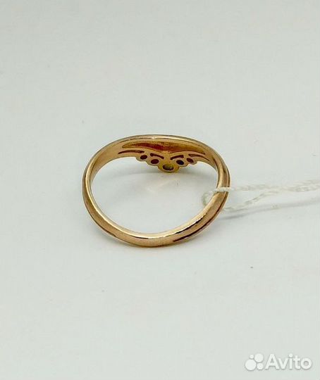 Золотое кольцо с камнем 17р