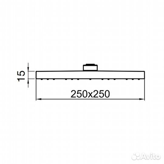 Верхний душ Webert AC1012560brass, черный