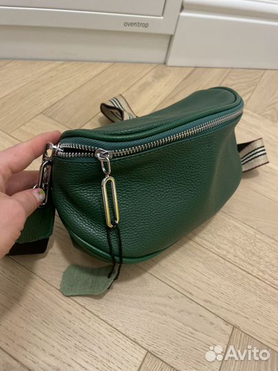 Сумка через плечо натуральная кожа