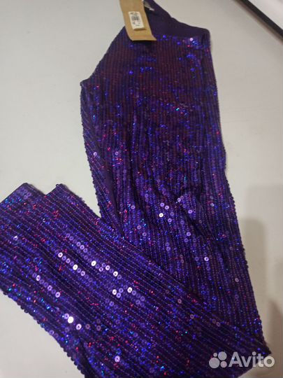 Лосины в пайетках(новые),платки б/у