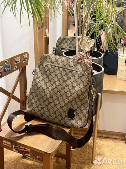Сумка Gucci GG Beige Monogram Messenger