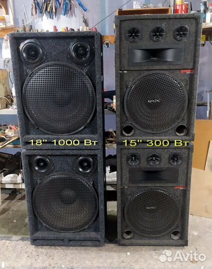 Колонки концертные 1000 ватт
