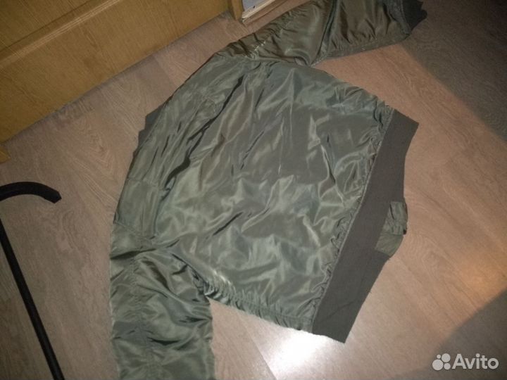 Бомбер alpha industries ma 1 зеленый vintage