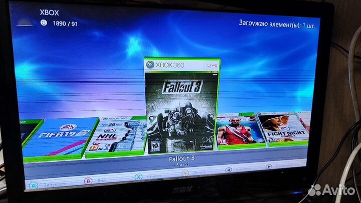 Прошитый Xbox 360 Slim FB 500GB 57Игр sn3405