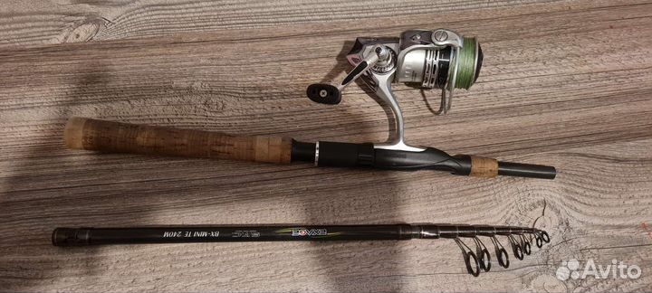 Shimano спиннинг + чехол, катушка Orra SX30