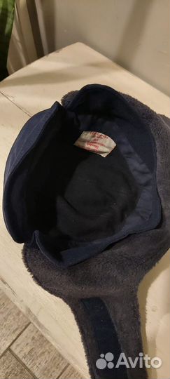 Шапка зимняя синяя Bundeswehr Moleskin