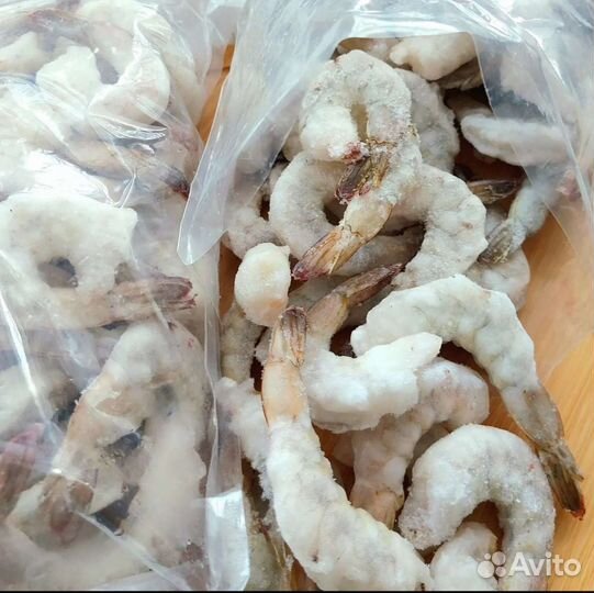 Креветки очищенные б/г