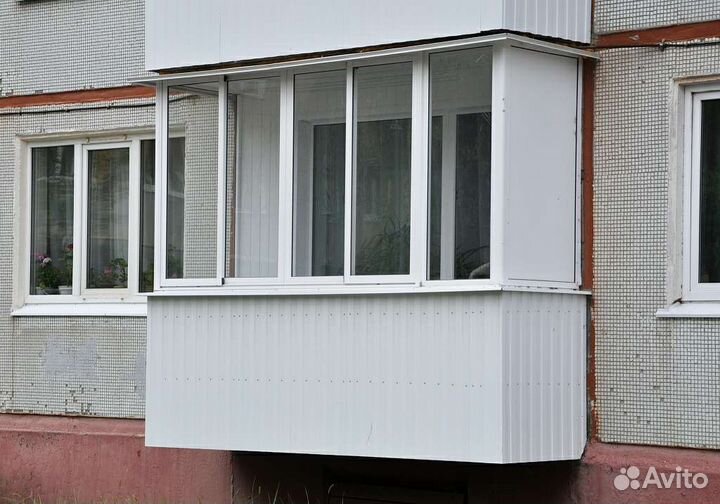 Лоджия пластик 6 метров, балкон пвх француз