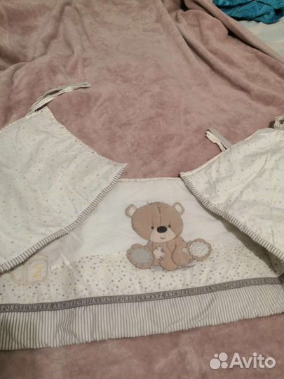 Бортики в кроватку mothercare