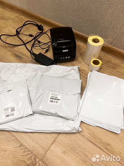 Набор продавца: Xprinter, термоэтикетки, пакеты