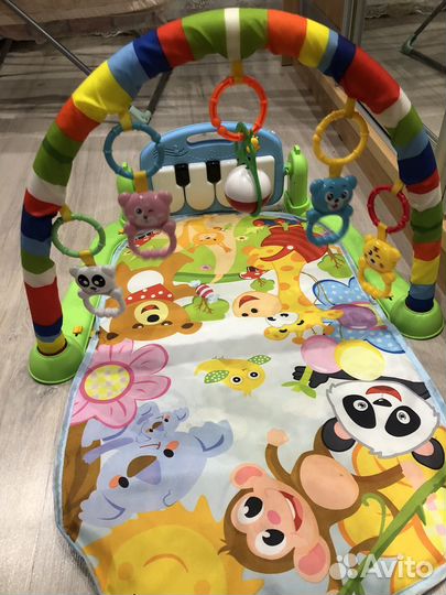 Детский развивающий коврик с пианино