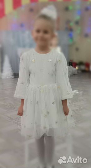 Платье снежинка
