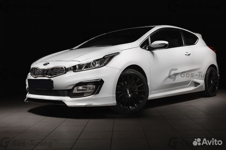 Юбка накладка передняя на Kia Pro Ceed JD