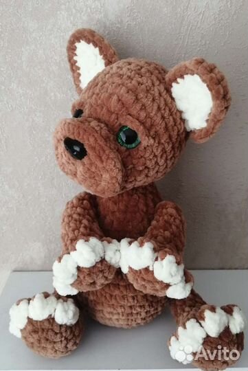 Вязаные игрушки собака